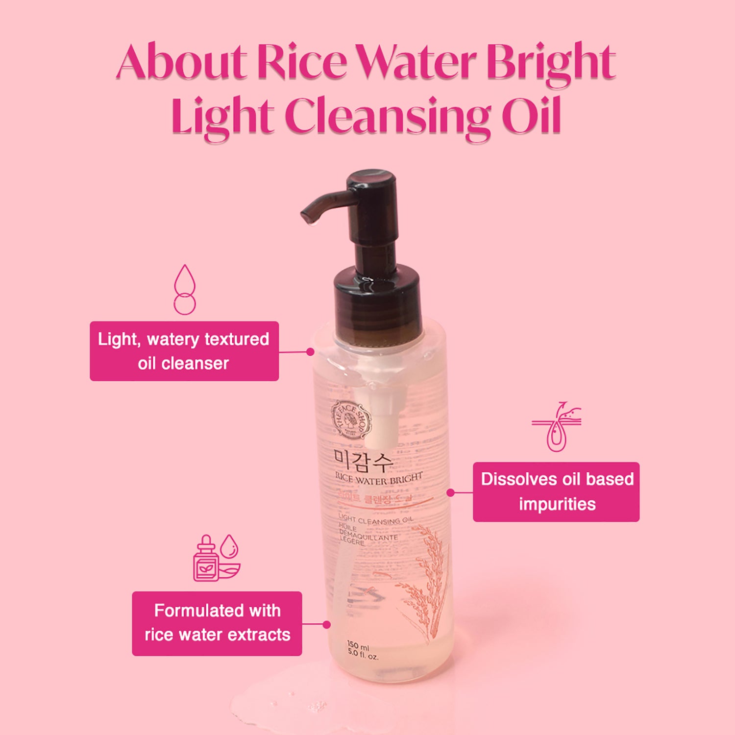 Rice Water Bright Light Cleansing Oil 150ml