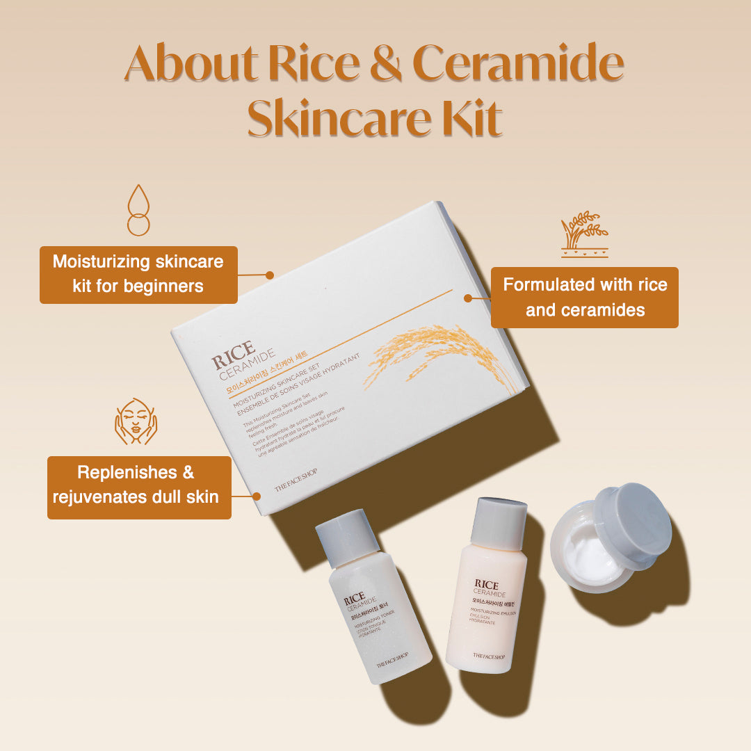 Rice & Ceramide Moisturizing  Skincare kit