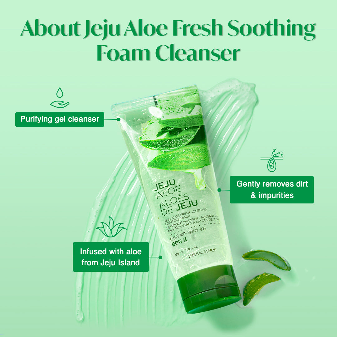 Jeju Aloe Fresh Soothing Cleansing Foam 150ml