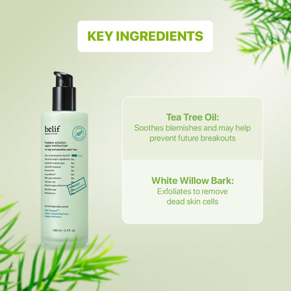 belif problem solution vegan moisturizer 100ml