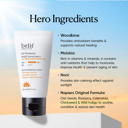 UV Protector Tinted Sunscreen SPF 50+ PA++++  (20ml)