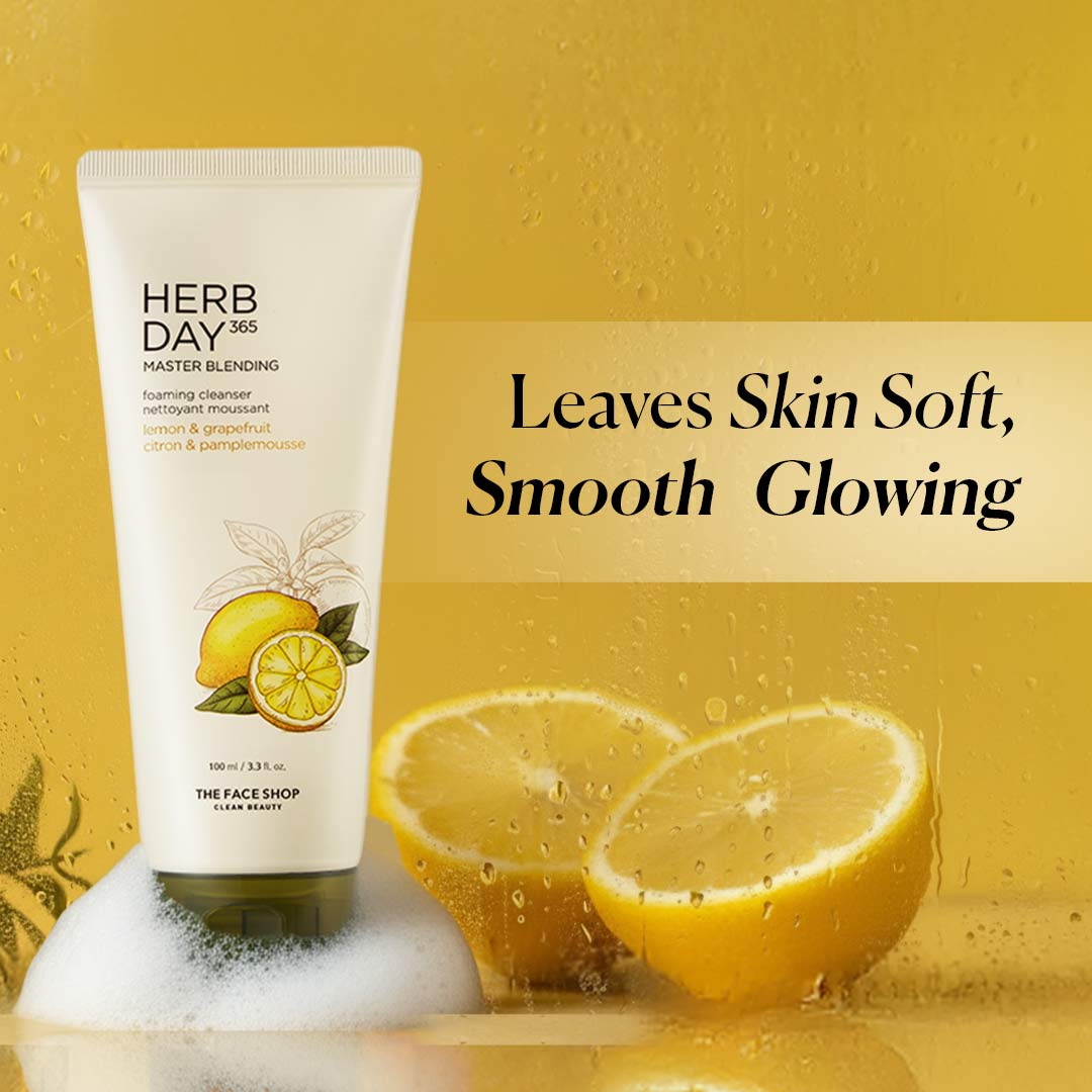 Herb Day 365 Foaming Cleanser - Lemon &amp; Grapefruit 100ml