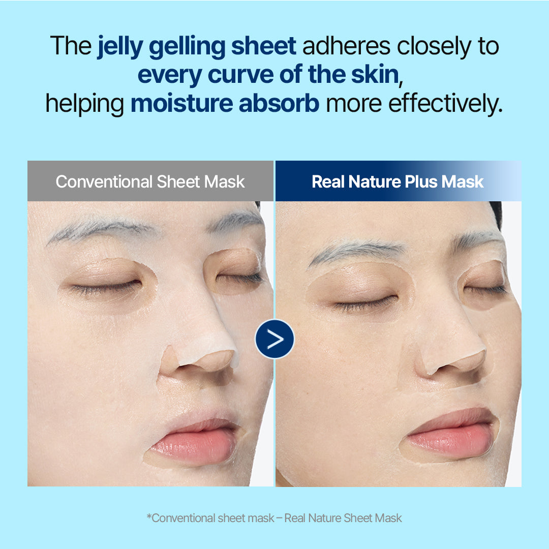 Real Nature Plus Green Caviar PDRN Hyalu Gel Sheet Mask For Bright &amp; Radiant Skin