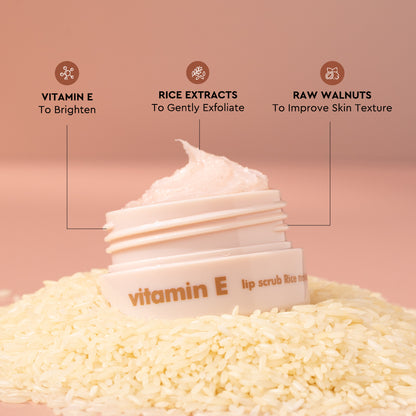 Vitamin E lip scrub Rice