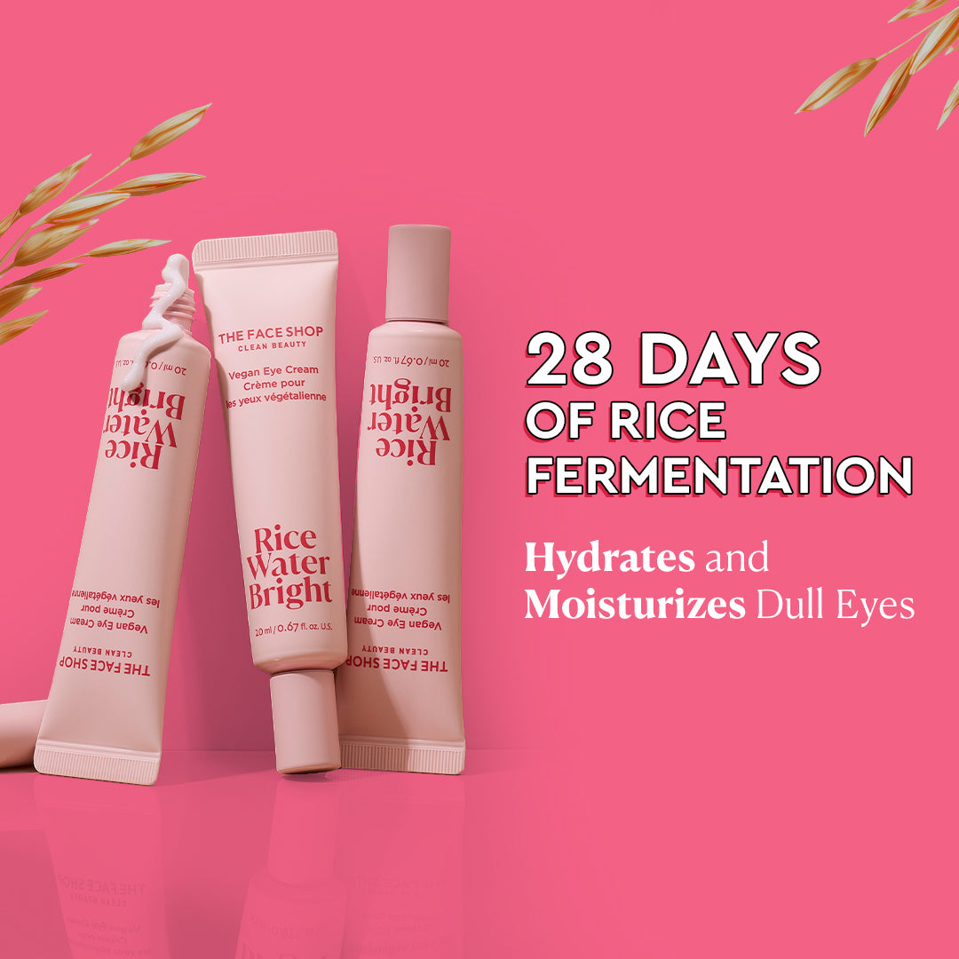 Rice Water Bright Cleanse &amp; De-Puff Duo, Brightens Skin with Korean Rice