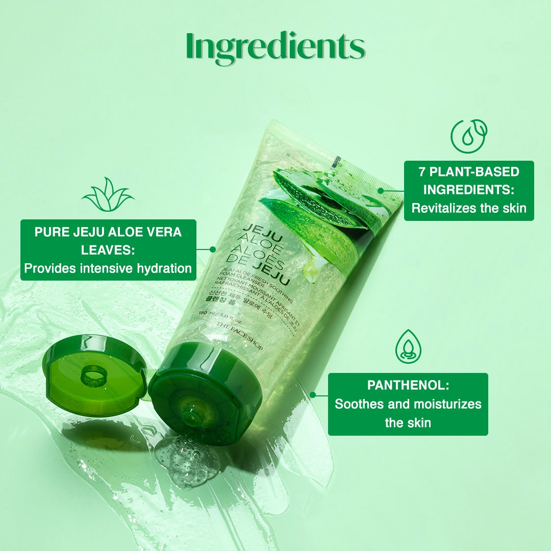 Jeju Aloe Fresh Soothing Cleansing Foam 150ml