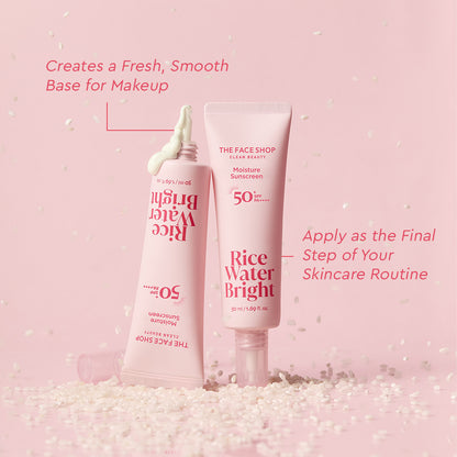 Rice Water Bright Moisture Sunscreen SPF50+ PA++++, brightens and hydrates skin 50ml
