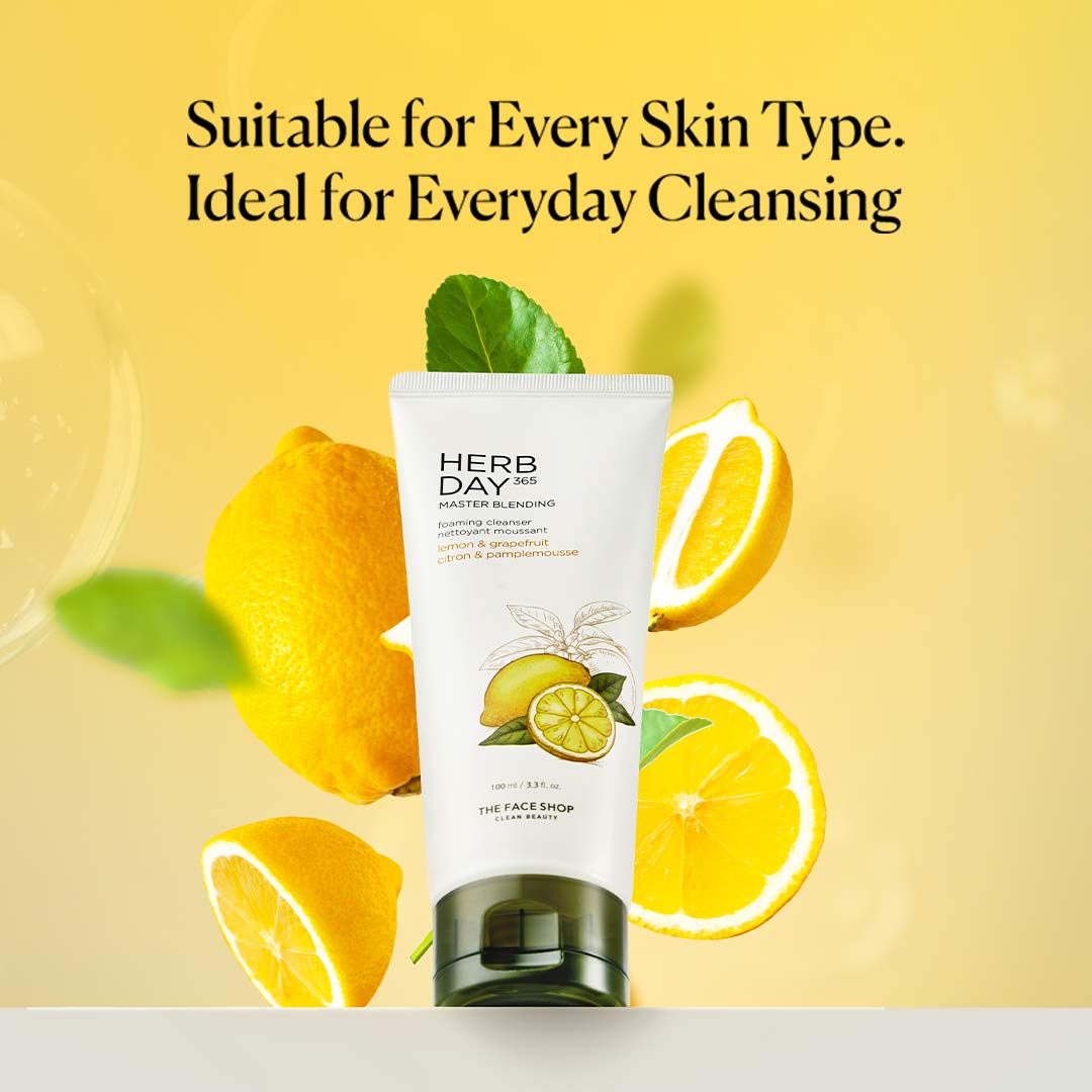 Herb Day 365 Foaming Cleanser - Lemon &amp; Grapefruit 100ml