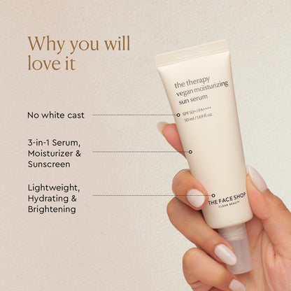The Therapy Vegan Moisturizing Sun Serum 20ml_
