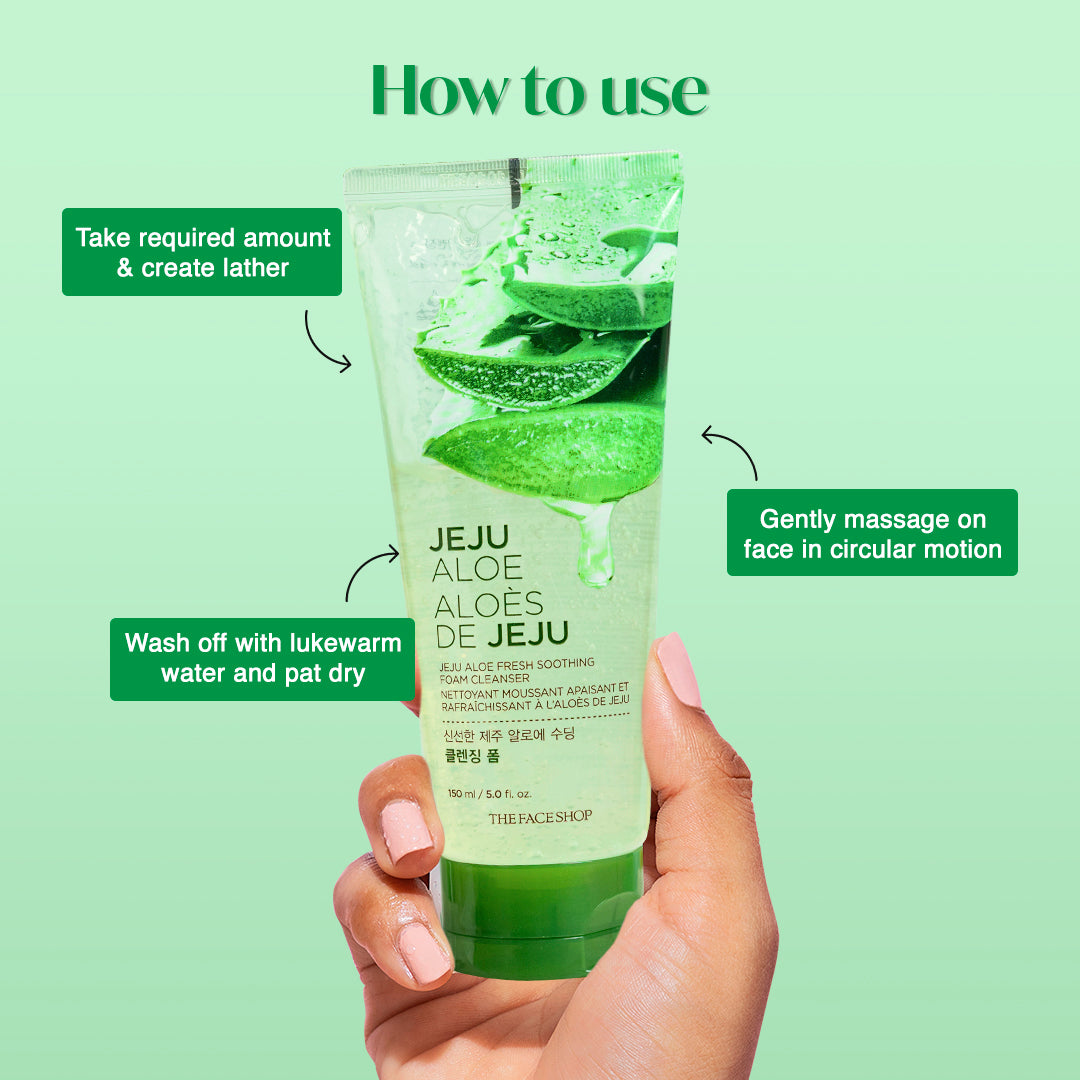 Jeju Aloe Fresh Soothing Cleansing Foam 150ml