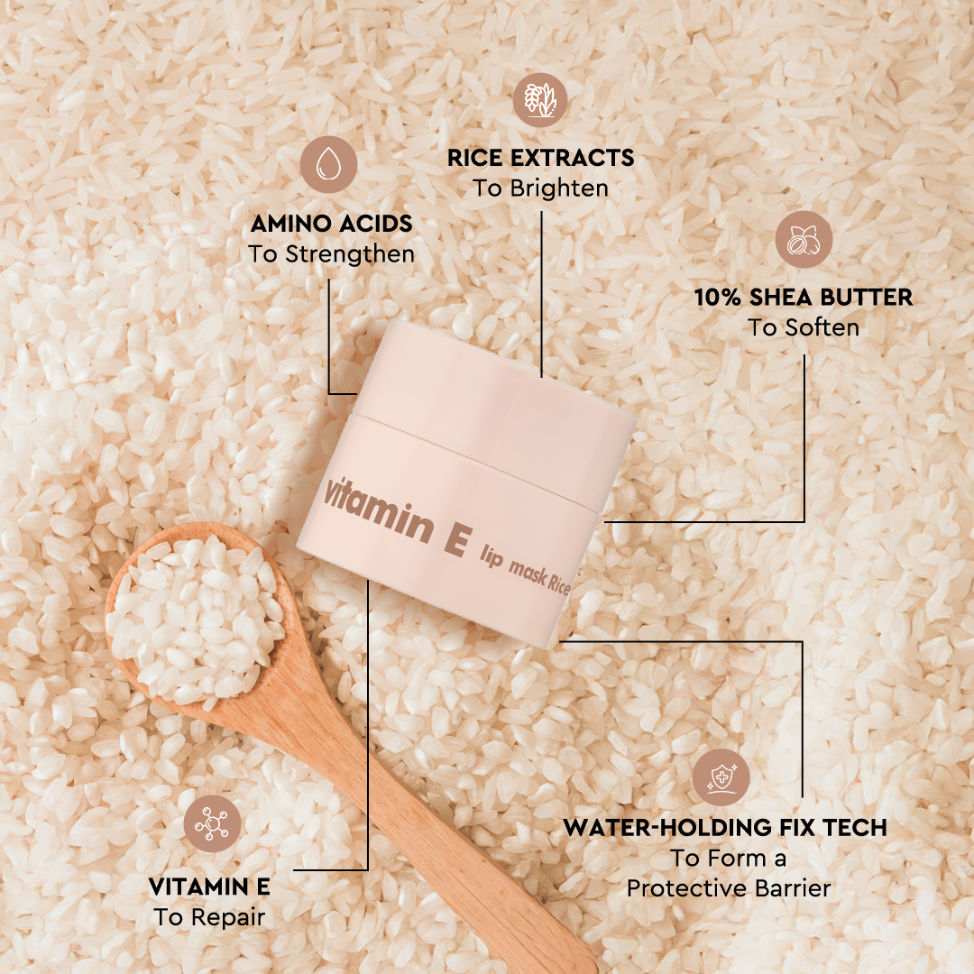 Vitamin E lip mask Rice (mini)