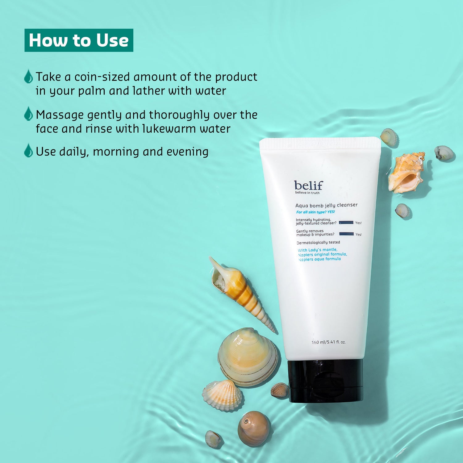 Aqua bomb jelly cleanser 160ml