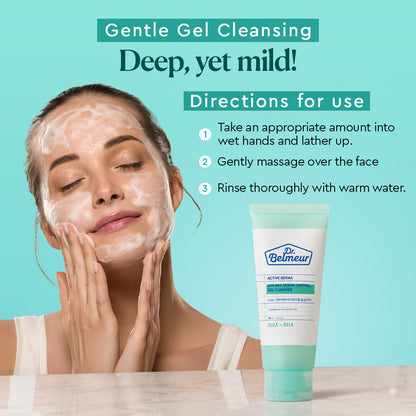 Dr Belmeur AHA BHA Sebum Control Gel Cleanser For Acne Prone Skin With Salicylic Acid