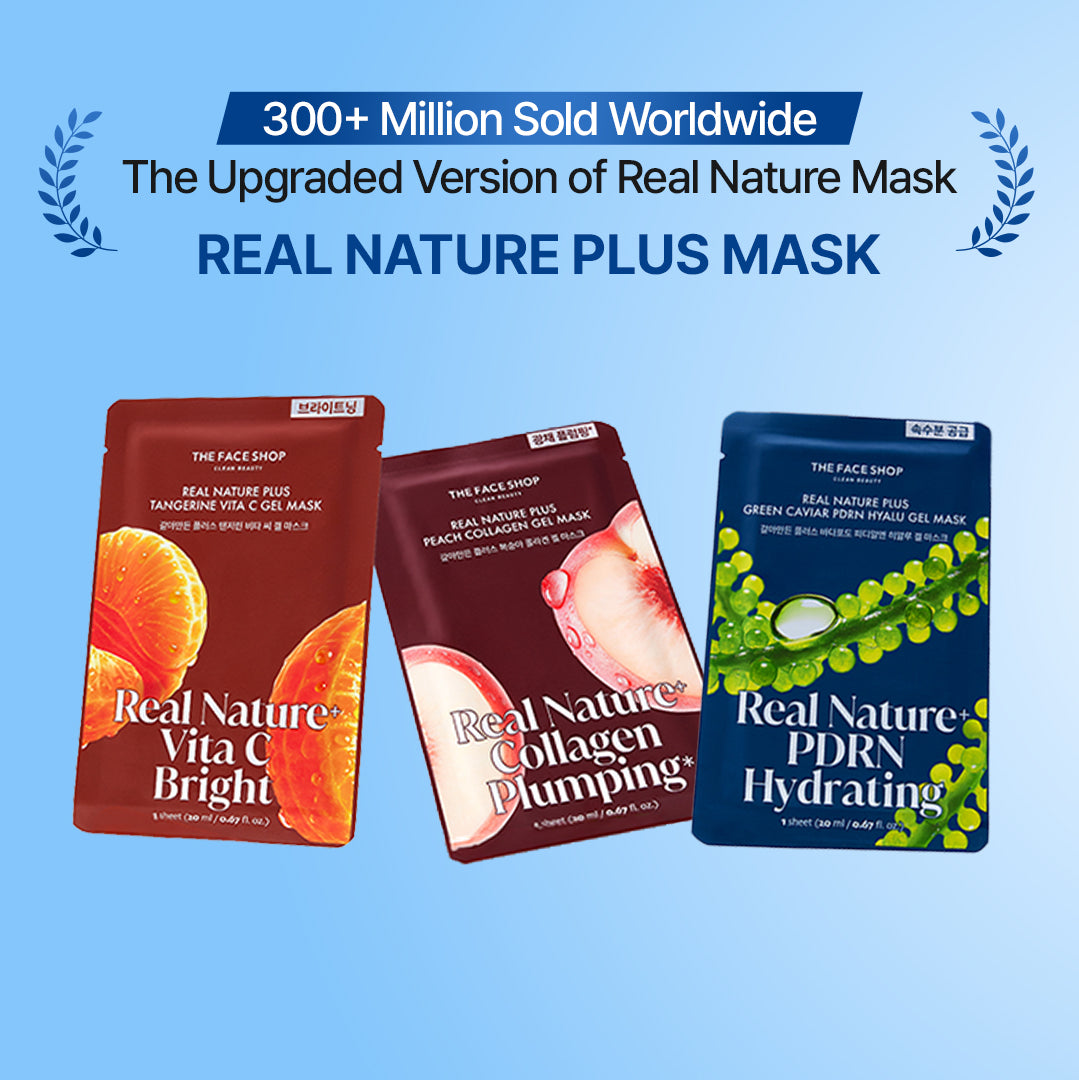 Real Nature Plus Green Caviar PDRN Hyalu Gel Sheet Mask For Bright &amp; Radiant Skin