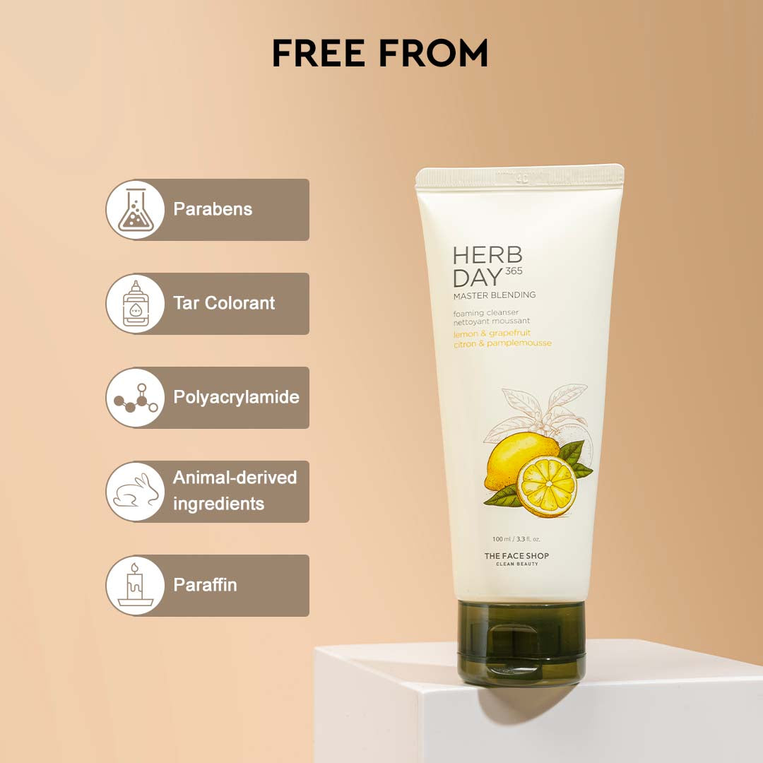 Herb Day 365 Foaming Cleanser - Lemon & Grapefruit 100ml