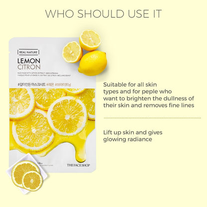 Real Nature Lemon Face Mask