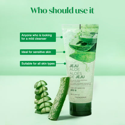 Jeju Aloe Fresh Soothing Cleansing Foam 150ml