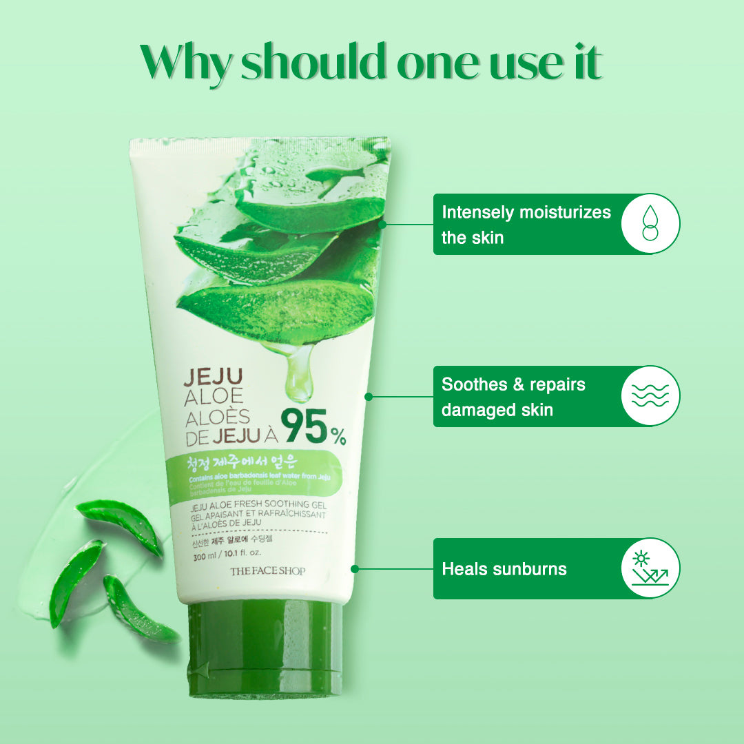 Jeju Aloe Fresh Soothing Gel Tube 300ml