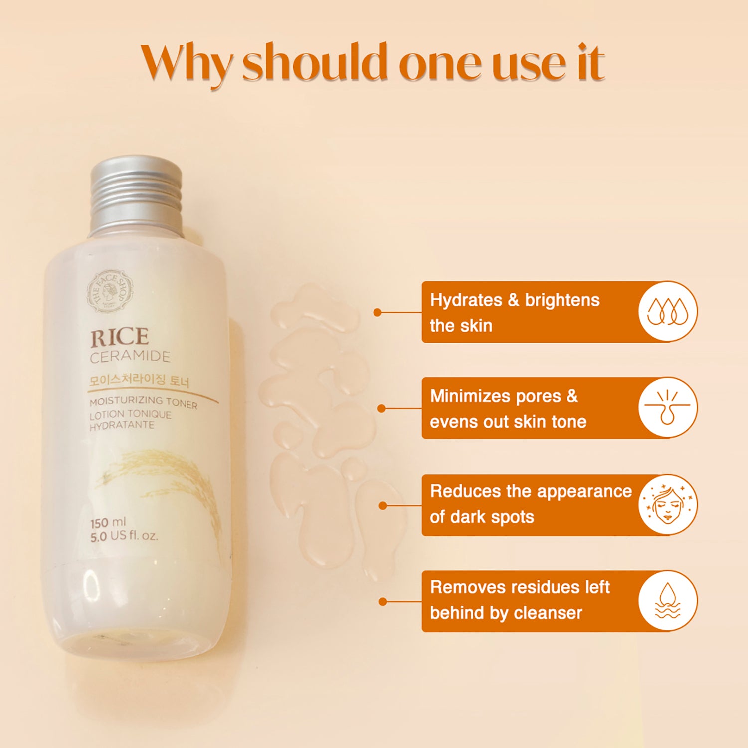 Rice &amp; Ceramide Moisturizing Toner 150ml