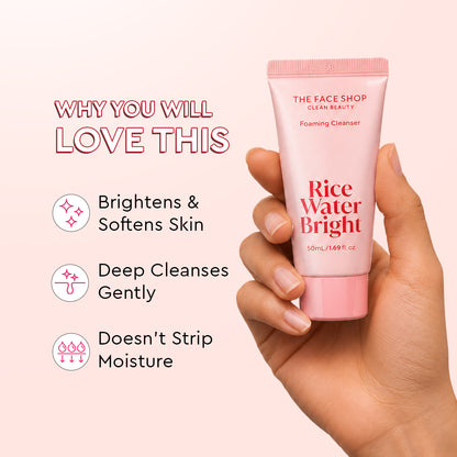 Rice Water Bright Cleansing Foam 50ml