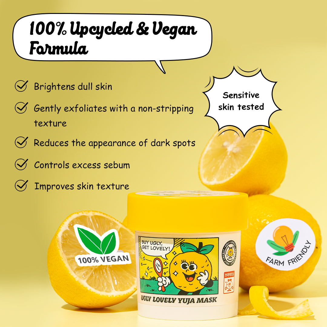 UGLY LOVELY YUJA MASK - Exfoliator Scrub 100ml_Free