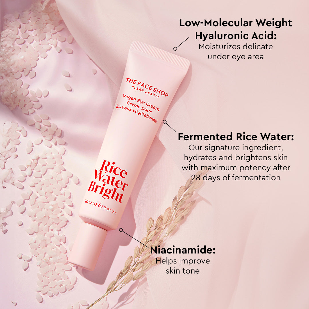 The Face Shop Rice Water Bright Vegan Eye Cream (20ml)