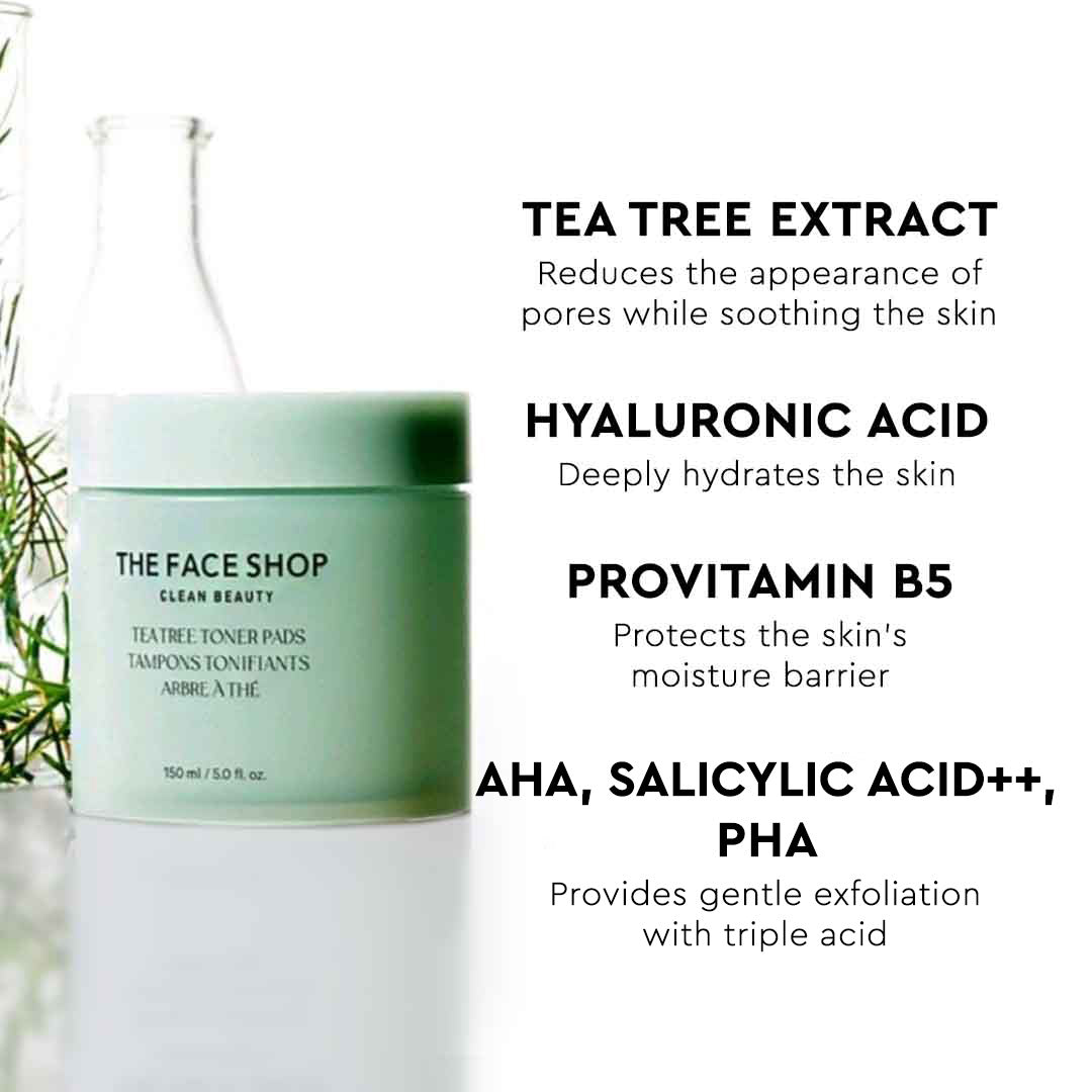 Tea Tree Toner Pads 150ml