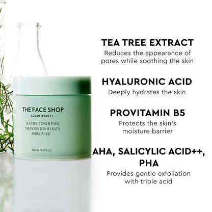 Tea Tree Toner Pads 150ml