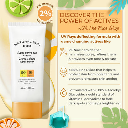 Naturalsun Eco Super Active Sun Cream(50ml)