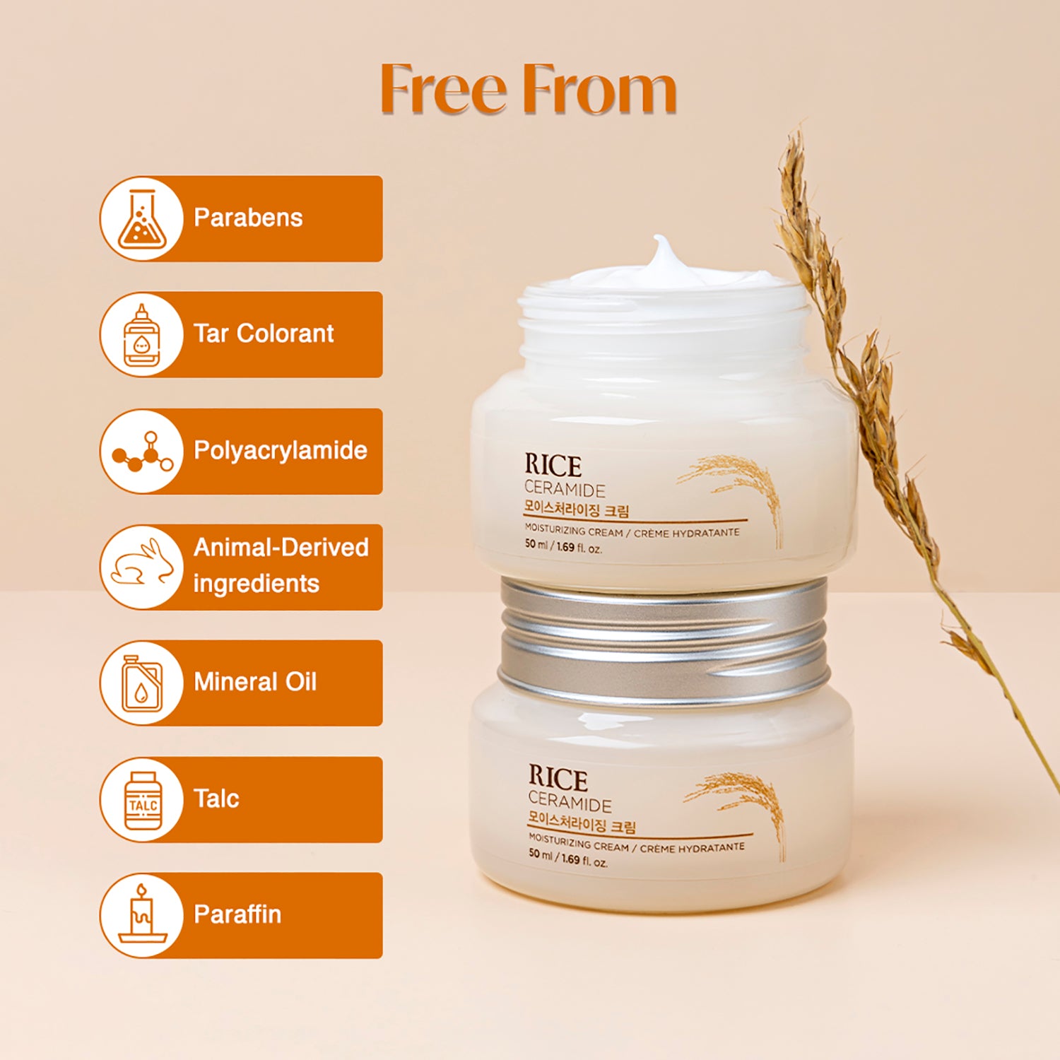 Rice & Ceramide Moisturizing Cream 50ml