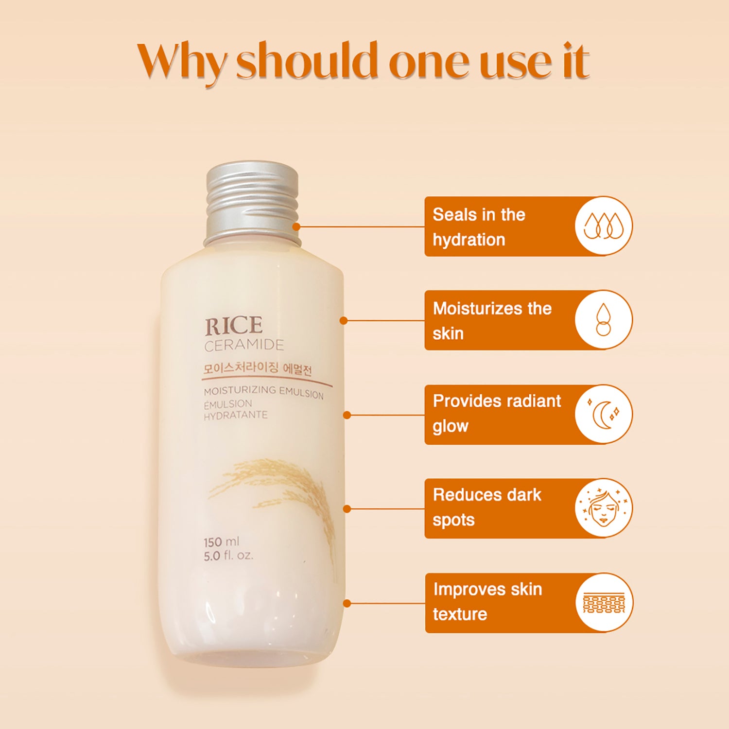 Rice & Ceramide Moisturizing Emulsion 150ml