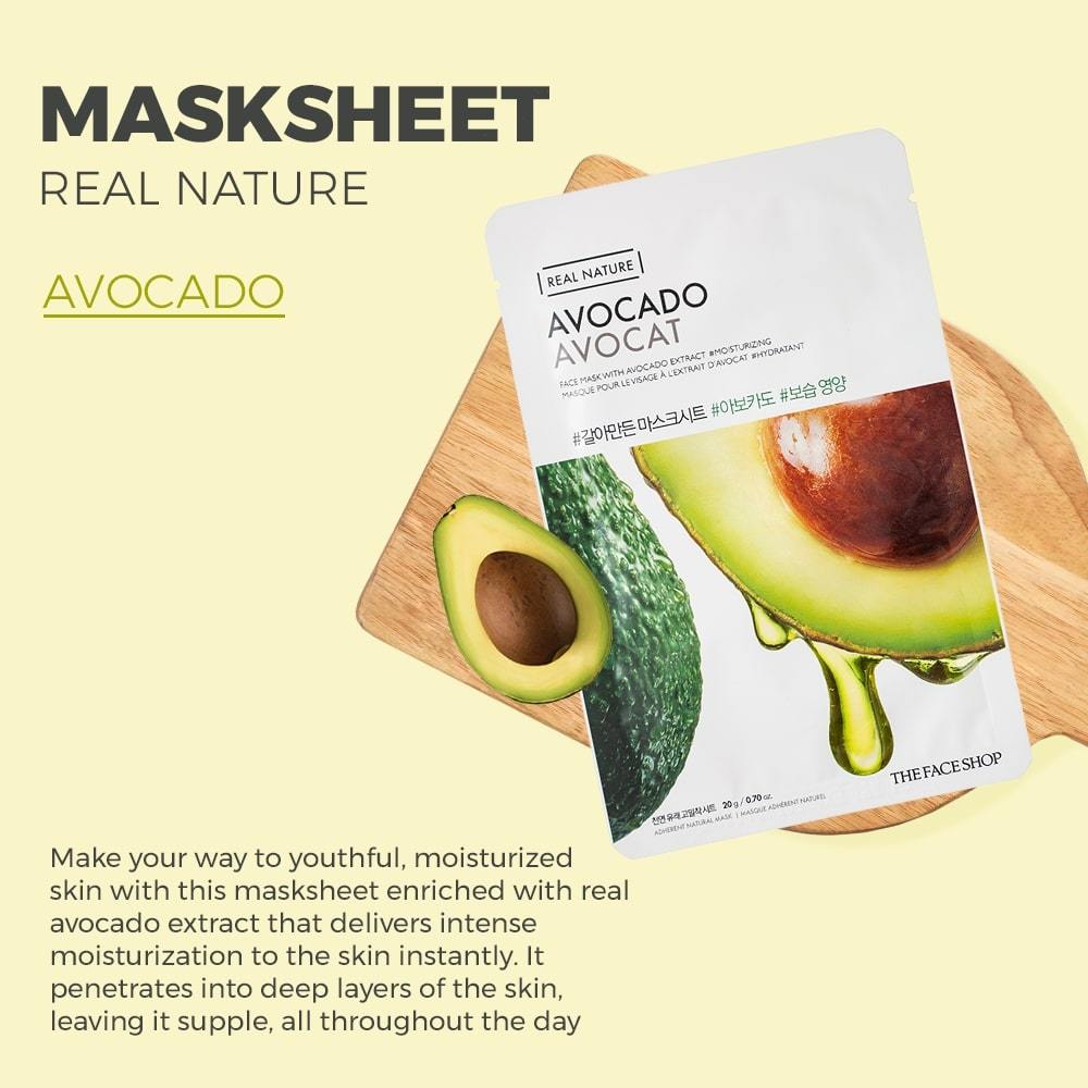 The Face Shop Real Nature Glowing Bride Masksheet Combo - Pack of 10