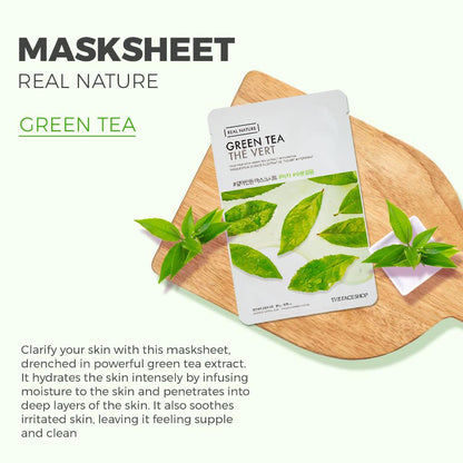 The Face Shop Real Nature Glowing Bride Masksheet Combo - Pack of 10