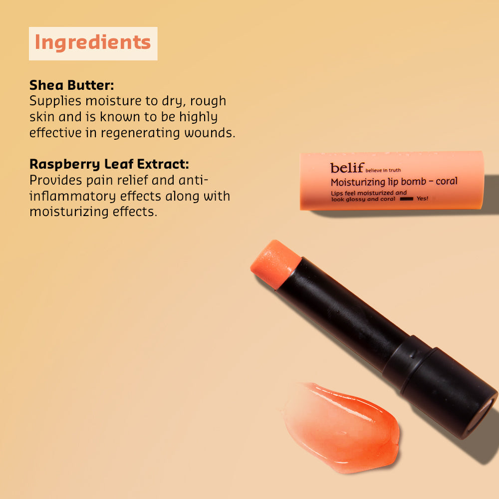 Moisturizing lip bomb - coral 3g