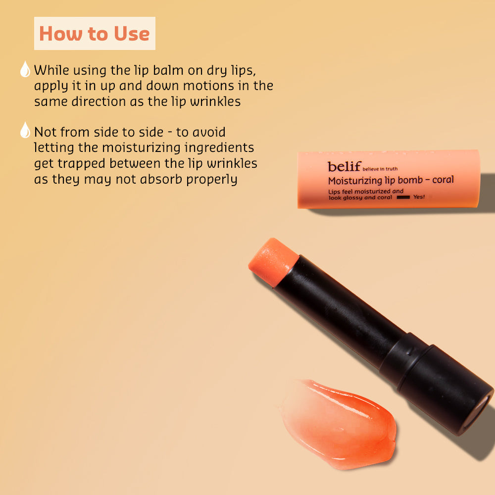 Moisturizing lip bomb - coral 3g