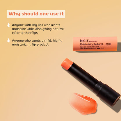 Moisturizing lip bomb - coral 3g