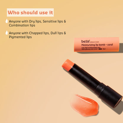 Moisturizing lip bomb - coral 3g