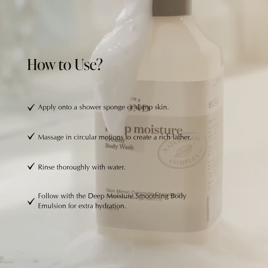 Ceramide Infused Body Wash, For Restoring Skin Barrier &amp; Deep Nourishment 500ml