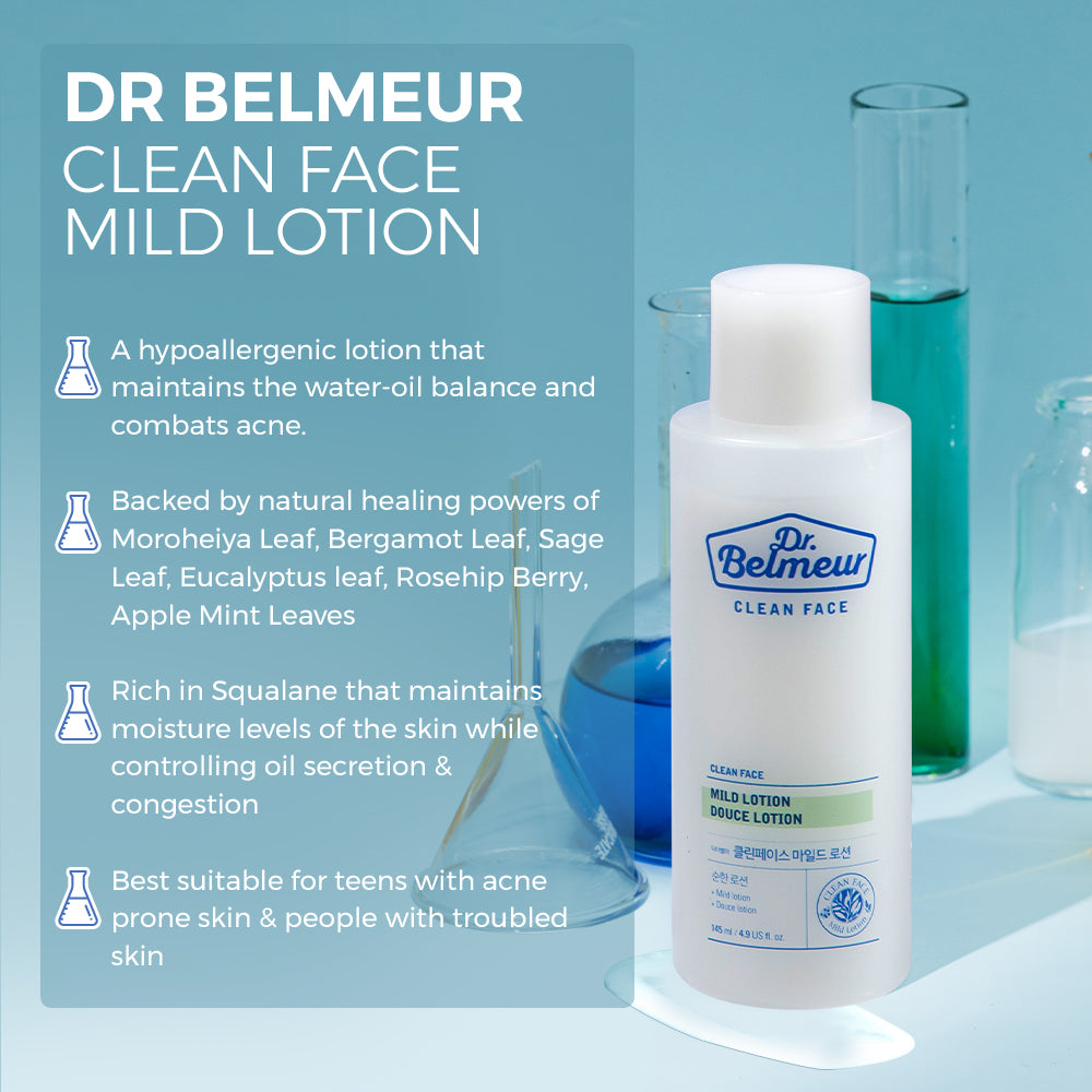 Dr. Belmeur Clean Face Mild Lotion 145ml